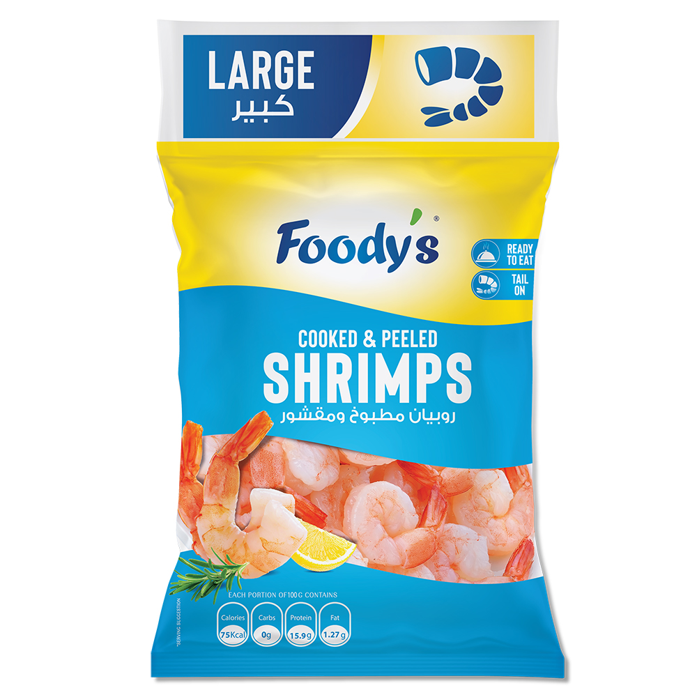 Foody's Food-Cooked & Peeled Shrimps Large 