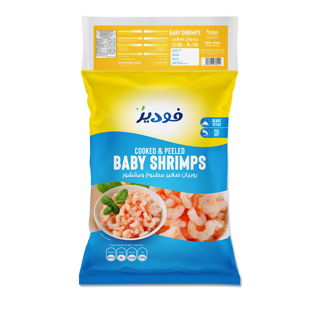 Foody's Food-Cooked & Peeled Baby Shrimps